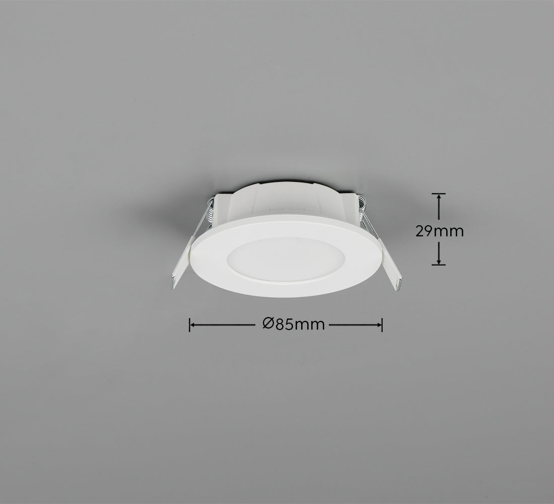 Himal Recessed Ceiling Light- White/ Nickel/ Black Finish