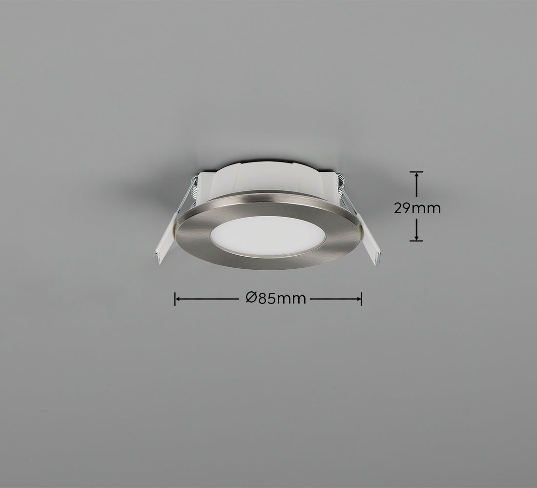 Himal Recessed Ceiling Light- White/ Nickel/ Black Finish