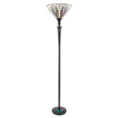 Alcyone Uplighter Floor Lamp -  Black Finish E27