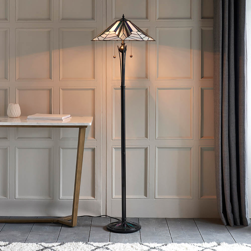 Alcyone Floor Lamp -Black Finish E27