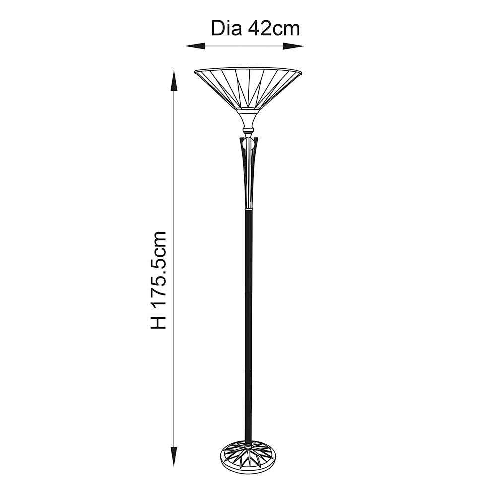 Quasar star Uplighter Floor Lamp E27