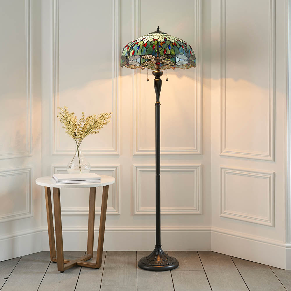 Aether Flame Floor Lamp In Various Finishes E27