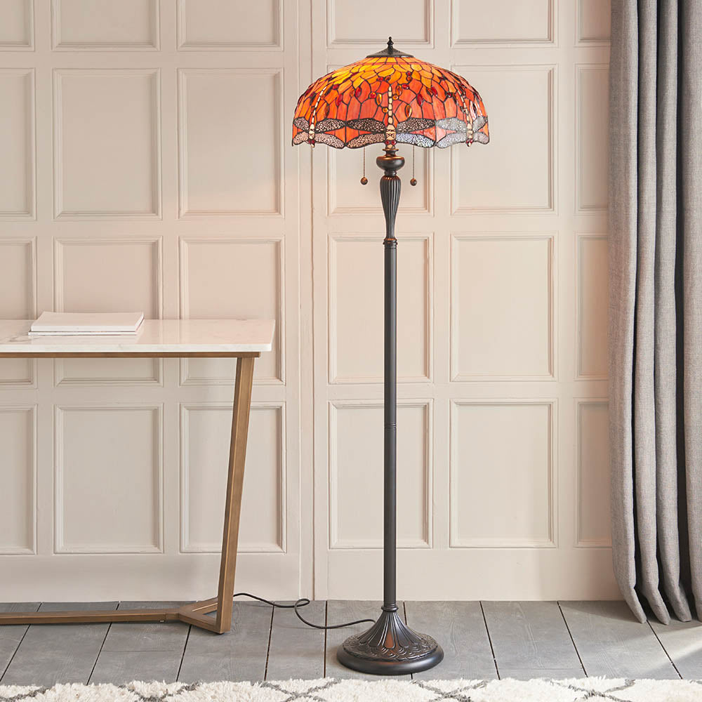 Aether Flame Floor Lamp In Various Finishes E27