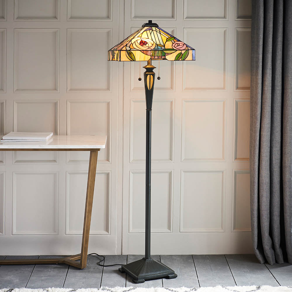 Aldebaran Floor Lamp - Satin Black Finish E27