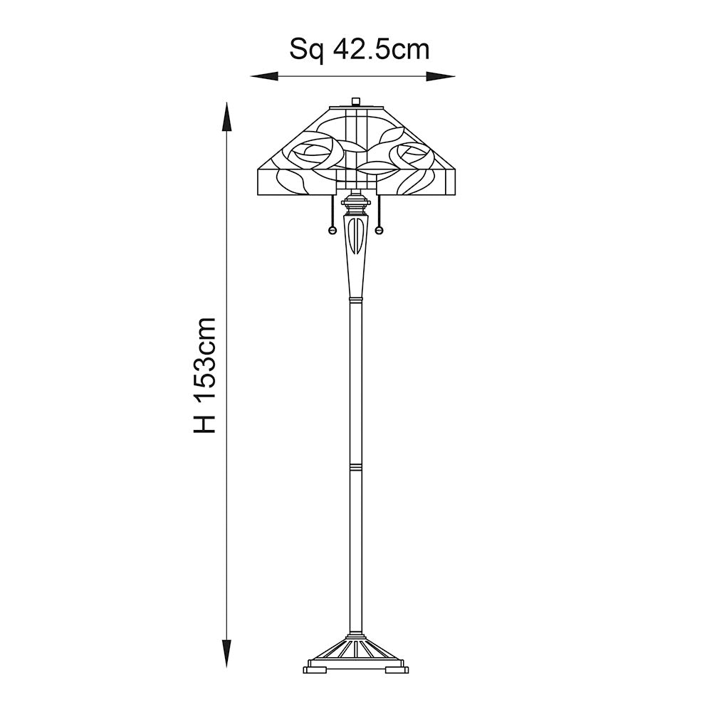 Aldebaran Floor Lamp - Satin Black Finish E27