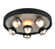 Orbit Ceiling lamp- Black/ Nickel Finishes