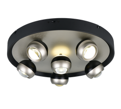 Orbit Ceiling lamp- Black/ Nickel Finishes