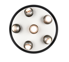 Orbit Ceiling lamp- Black/ Nickel Finishes