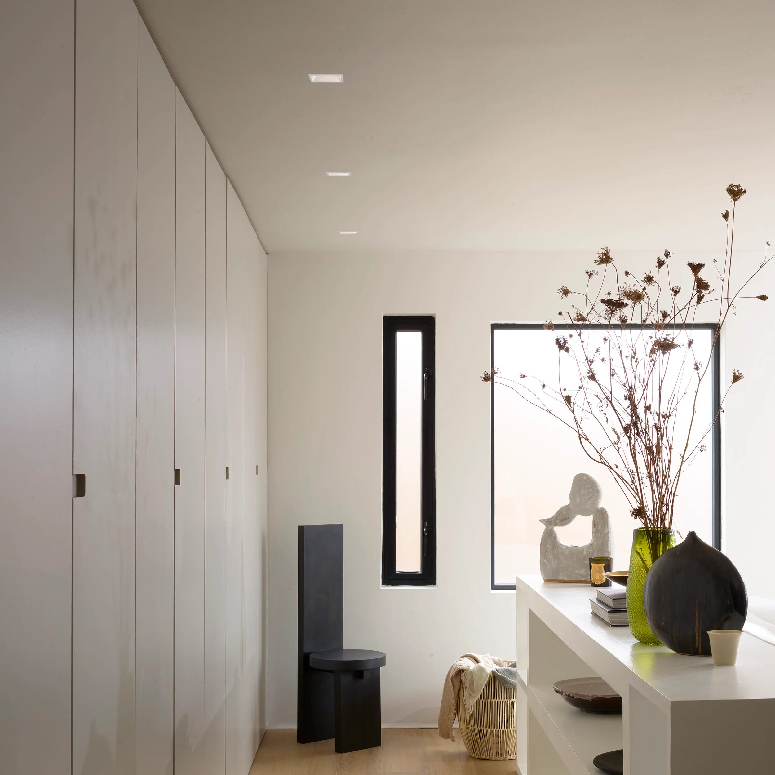 Minima Adjustable Round/Square Downlight - Black/White