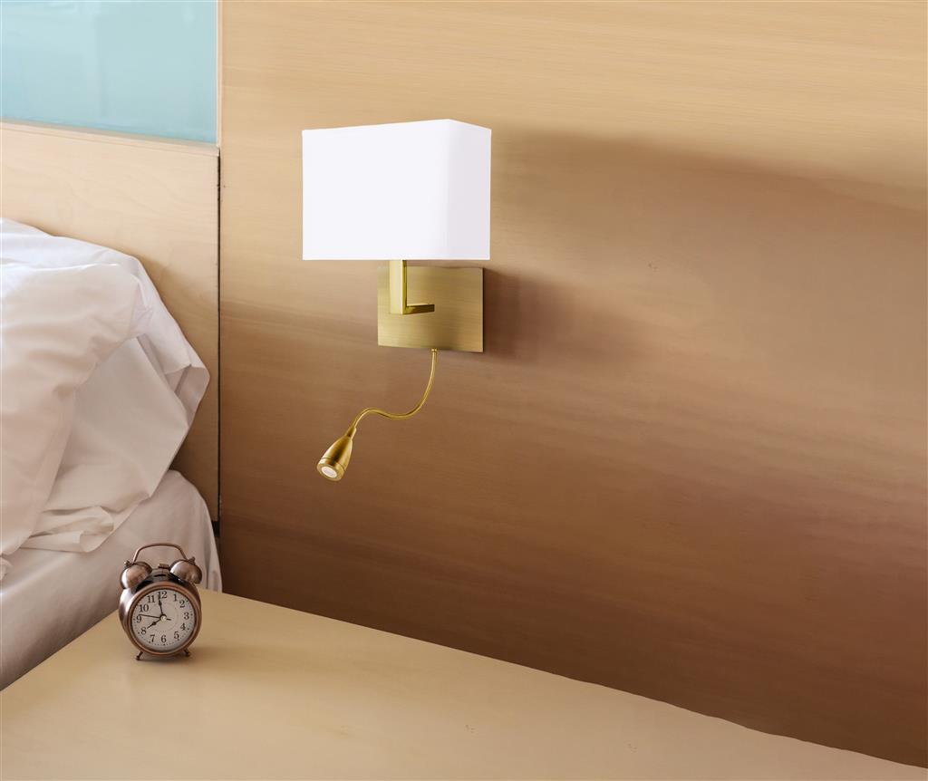 Hotel Dual Arm Wall Light In Various Finish E27