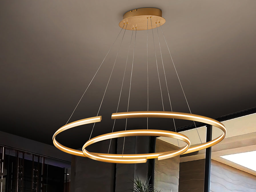 Elipse Large Light- Gold Finish