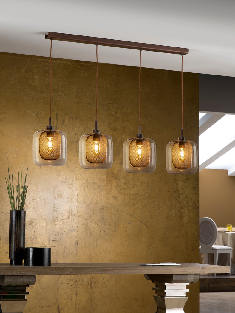 Fox Chocolate Kitchen Light  Dimmable - Chrome Finish