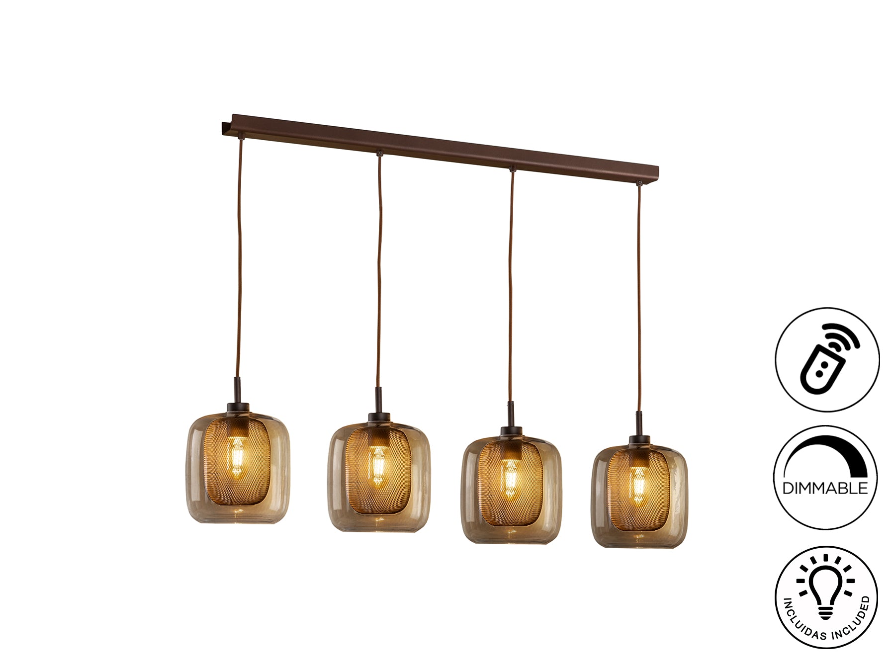 Fox Chocolate 4Lt Ceiling Light