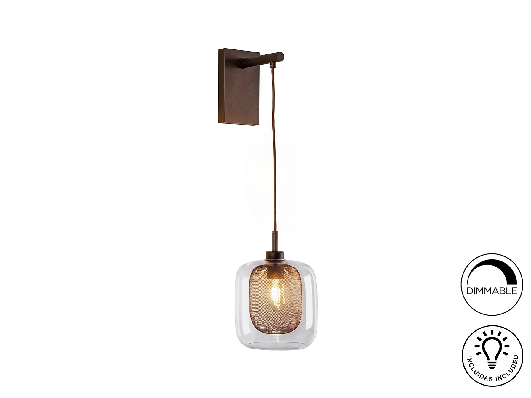 Fox Chocolate Wall Light