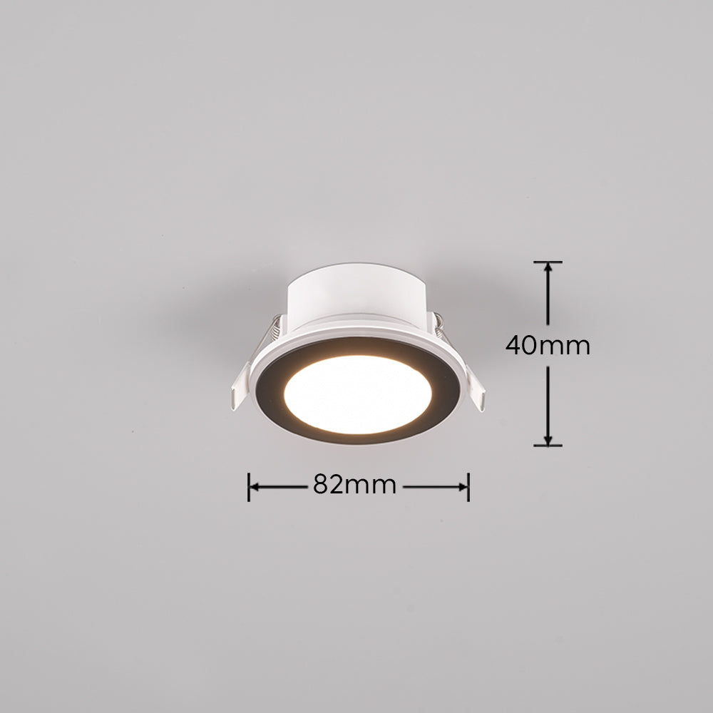 Argus Recessed Ceiling Light- Chrome/ Black/ White Finish