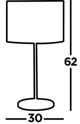 Carter Table Lamp - Chrome