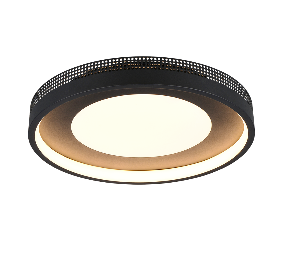 Solea LED Flush Light- Coffee/ Black Finish