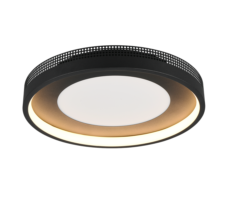 Solea LED Flush Light- Coffee/ Black Finish