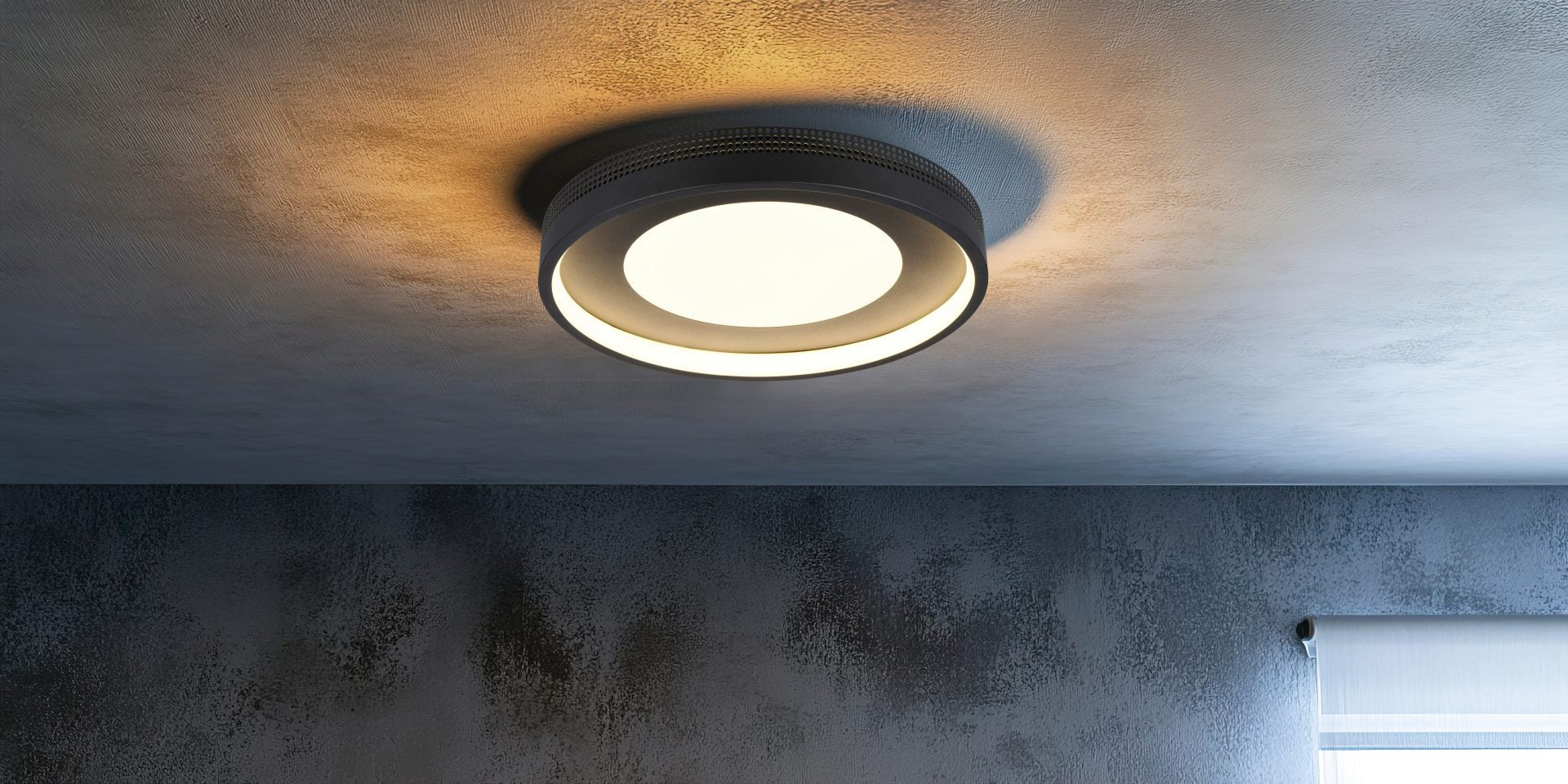Solea LED Flush Light- Coffee/ Black Finish