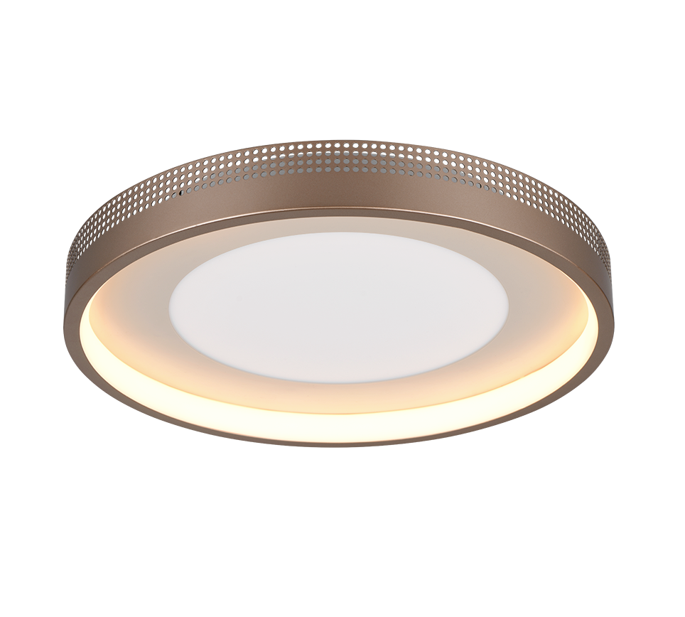 Solea LED Flush Light- Coffee/ Black Finish