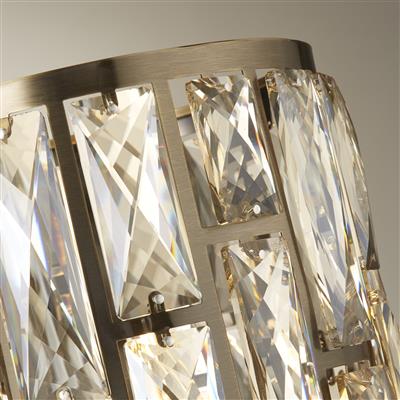 Bijou Crystal Table Lamp - Brass/Chrome