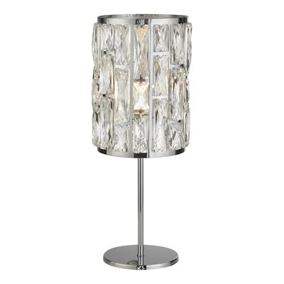 Bijou Crystal Table Lamp - Brass/Chrome