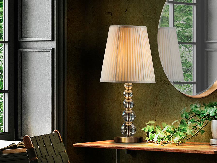Mercury Small/Large  Table Lamp- Champagne Finish
