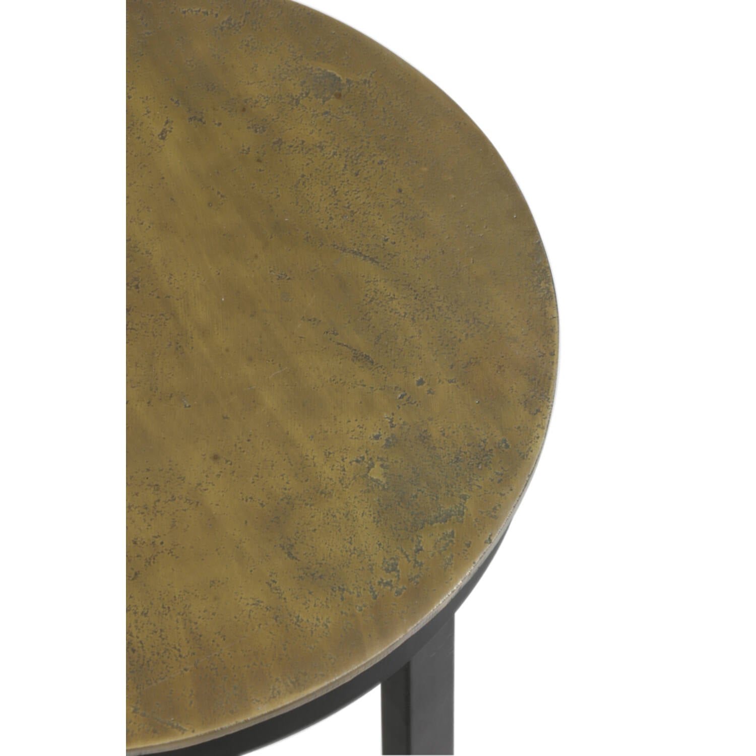 Retiro Medium Pillar Side Tables - Antique Bronze Finish