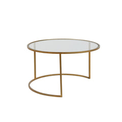 Duarte Coffee Table - Glass & Gold Finish BLACK FRIDAY