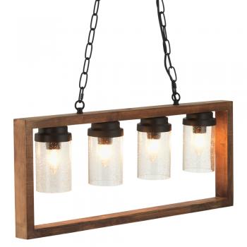 Folke Kitchen Table/Island Light - Wood Finish