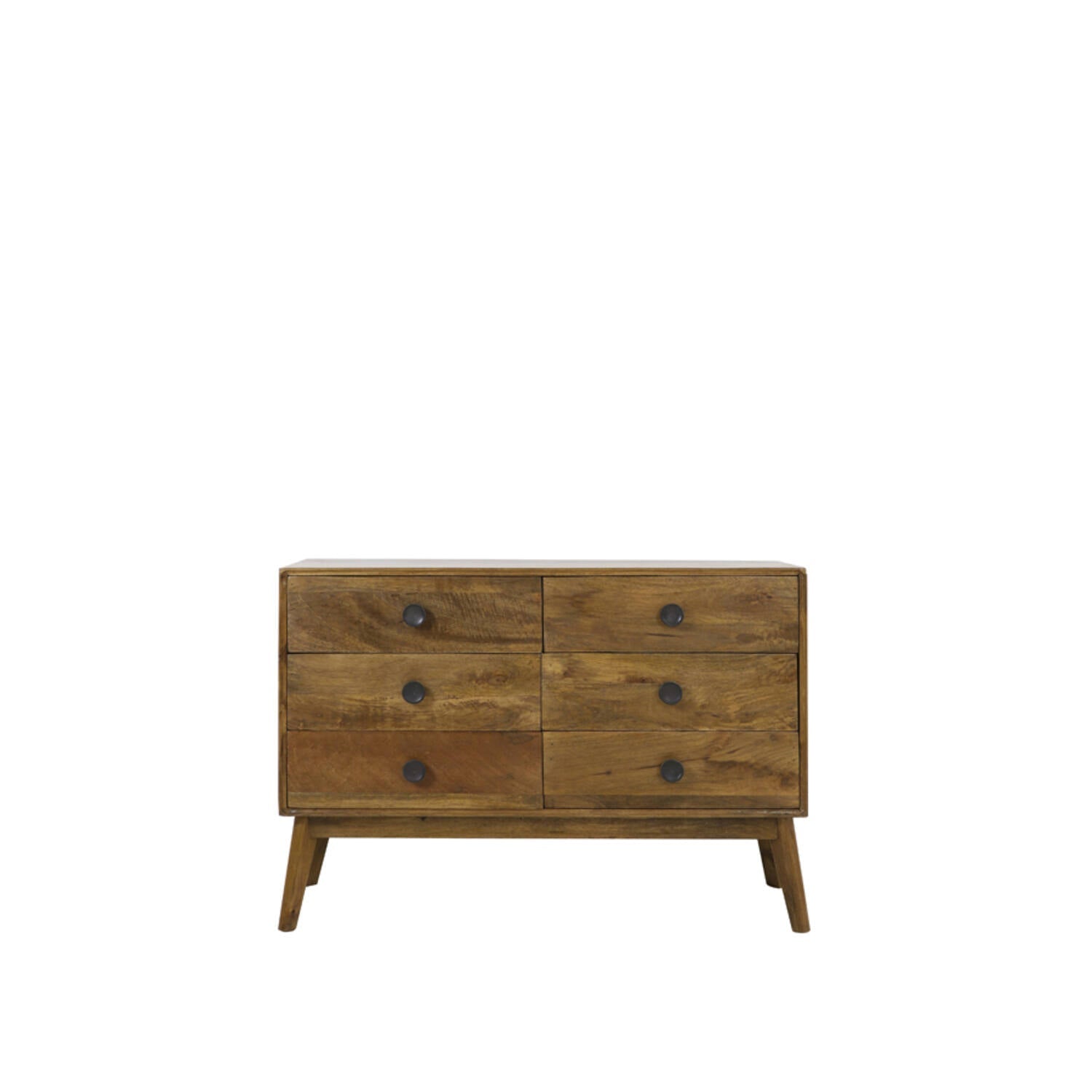 Espita Medium Cabinet - Oil Brown Wood Finish
