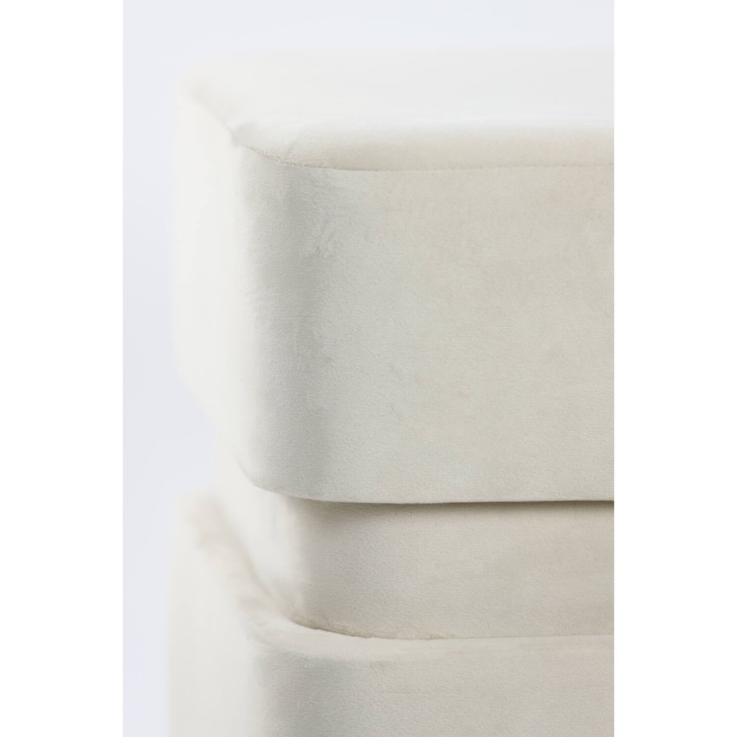 Pouf Piazza Velvet Beige