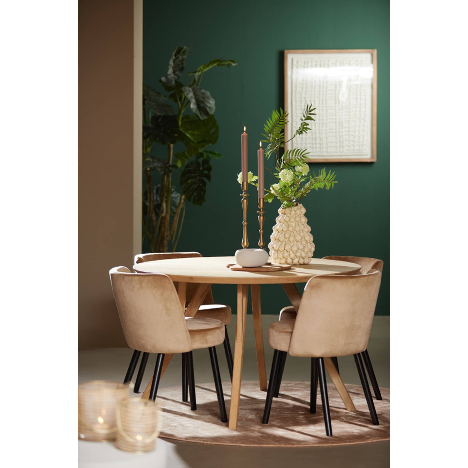 Quenza Dining Table - Natural Mango Wood