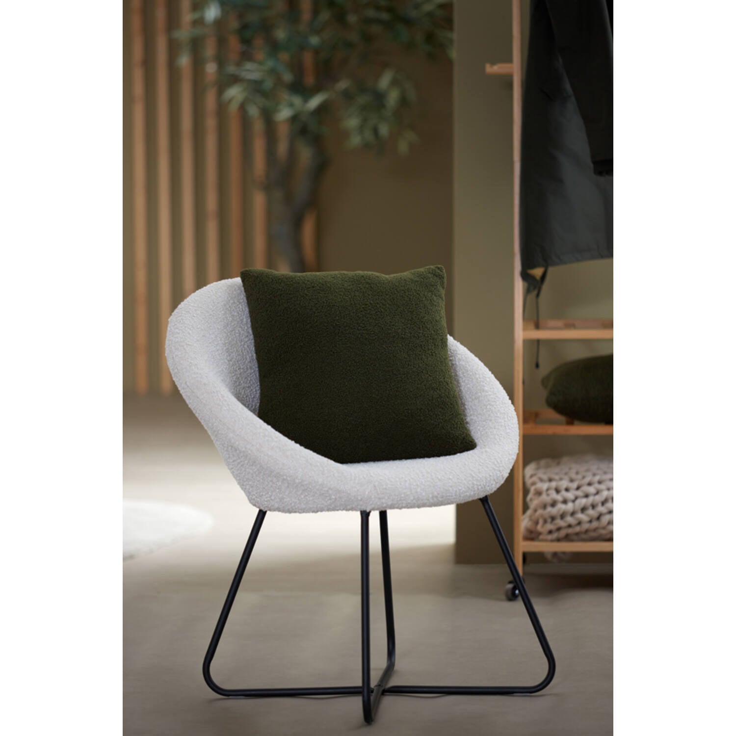 Antony Chair - Bouclé Cream Finish