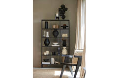 Rayna Cabinet/Book Case wood black