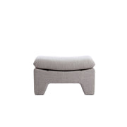 Pouf DASHA Light Grey (80x40x48,5 cm)