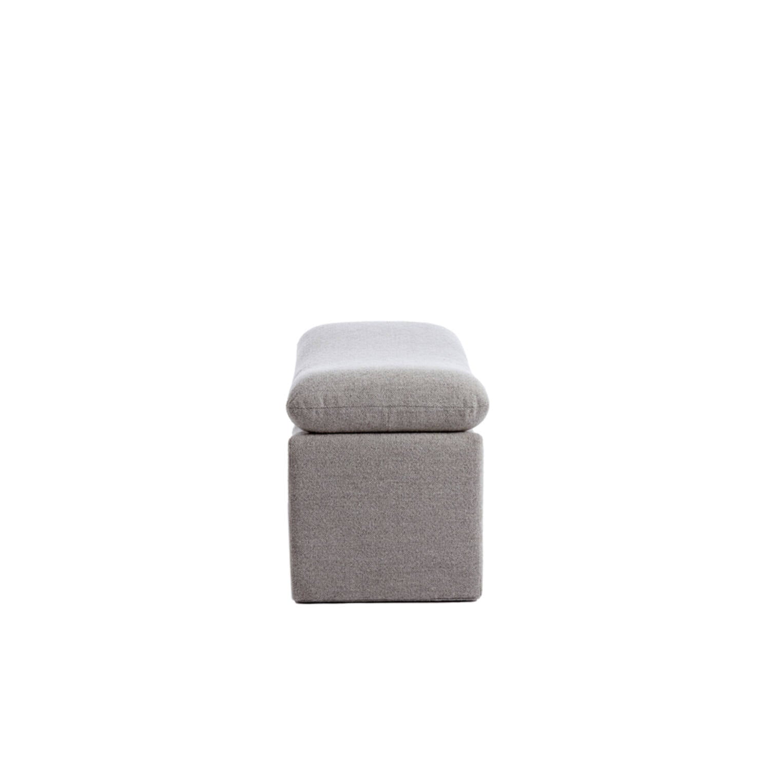 Pouf DASHA Light Grey (80x40x48,5 cm)