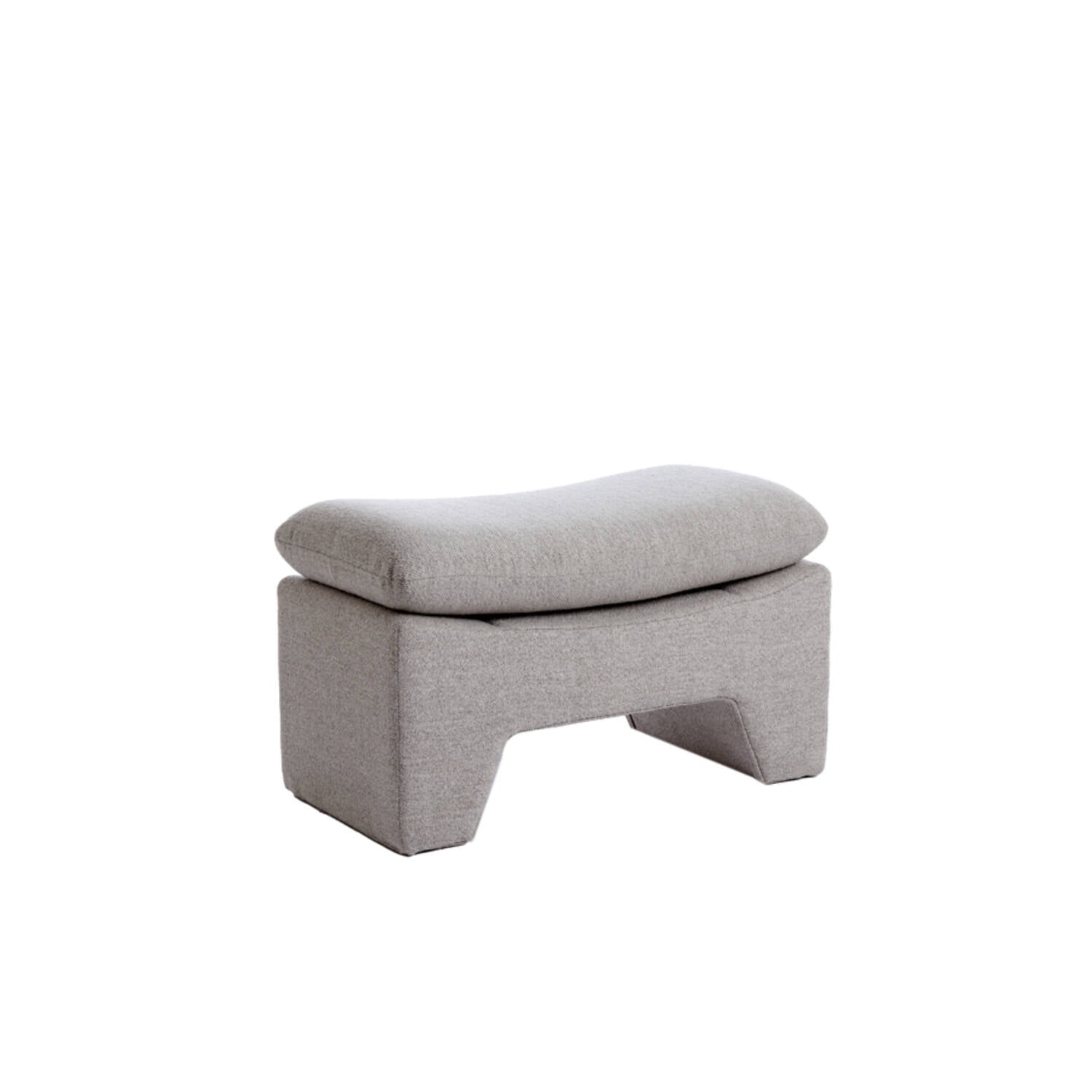 Pouf DASHA Light Grey (80x40x48,5 cm)
