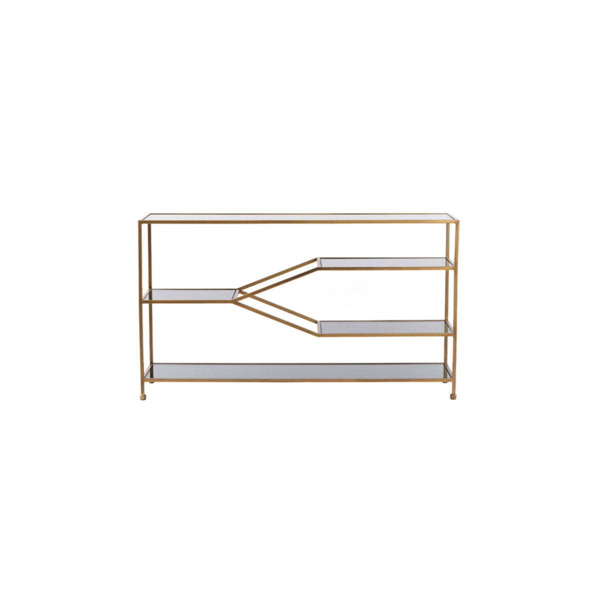 Aino Console Glass Smoked+ Antique Bronze