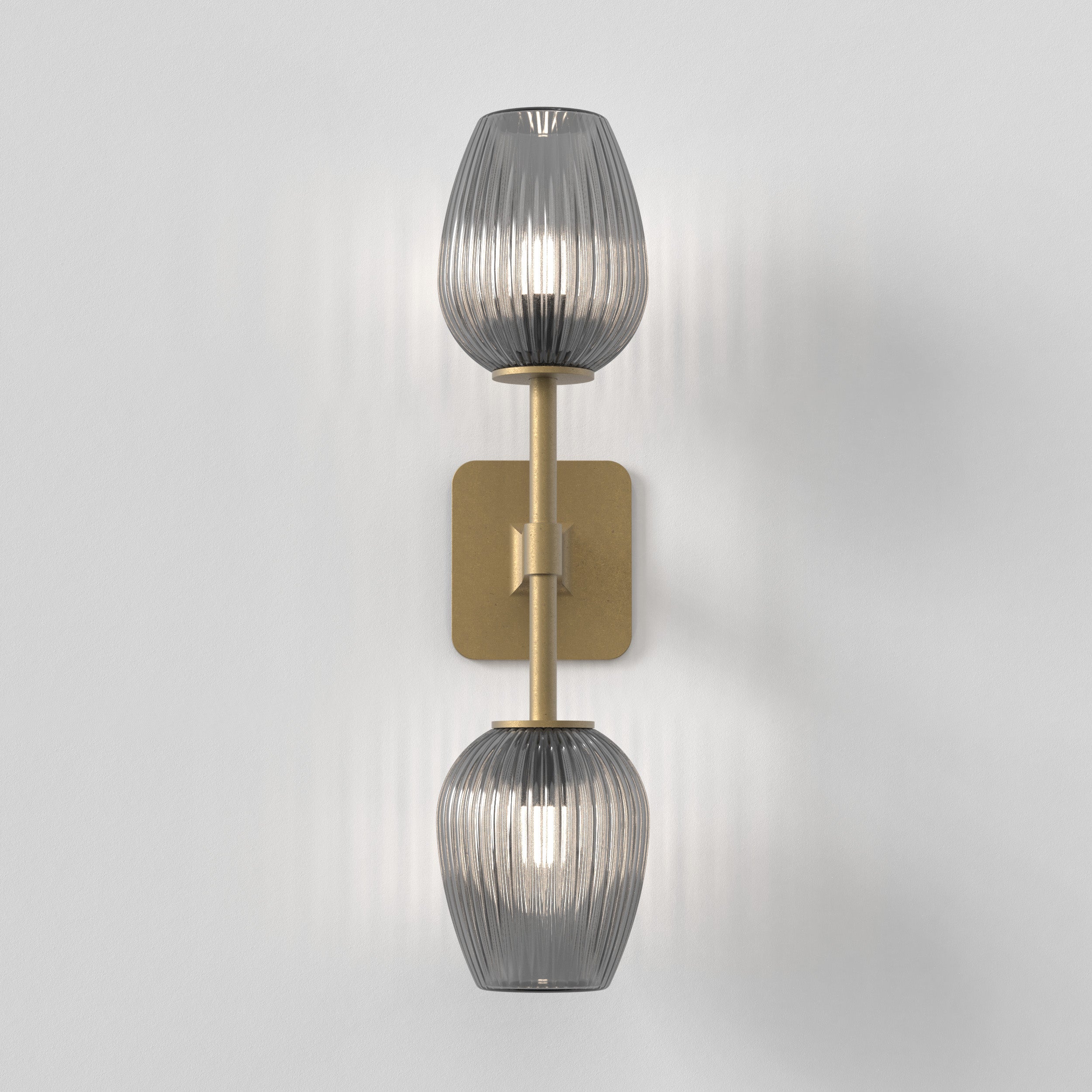Tacoma Tulip Ribbed Glass