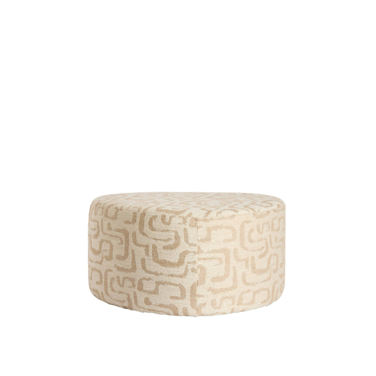 Liberia Pouf- Beige Sand Finish