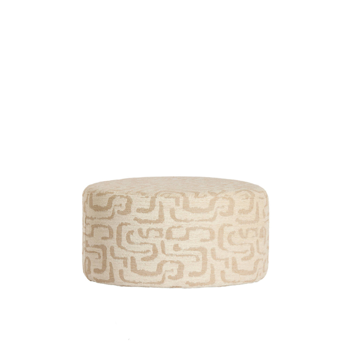 Liberia Pouf- Beige Sand Finish