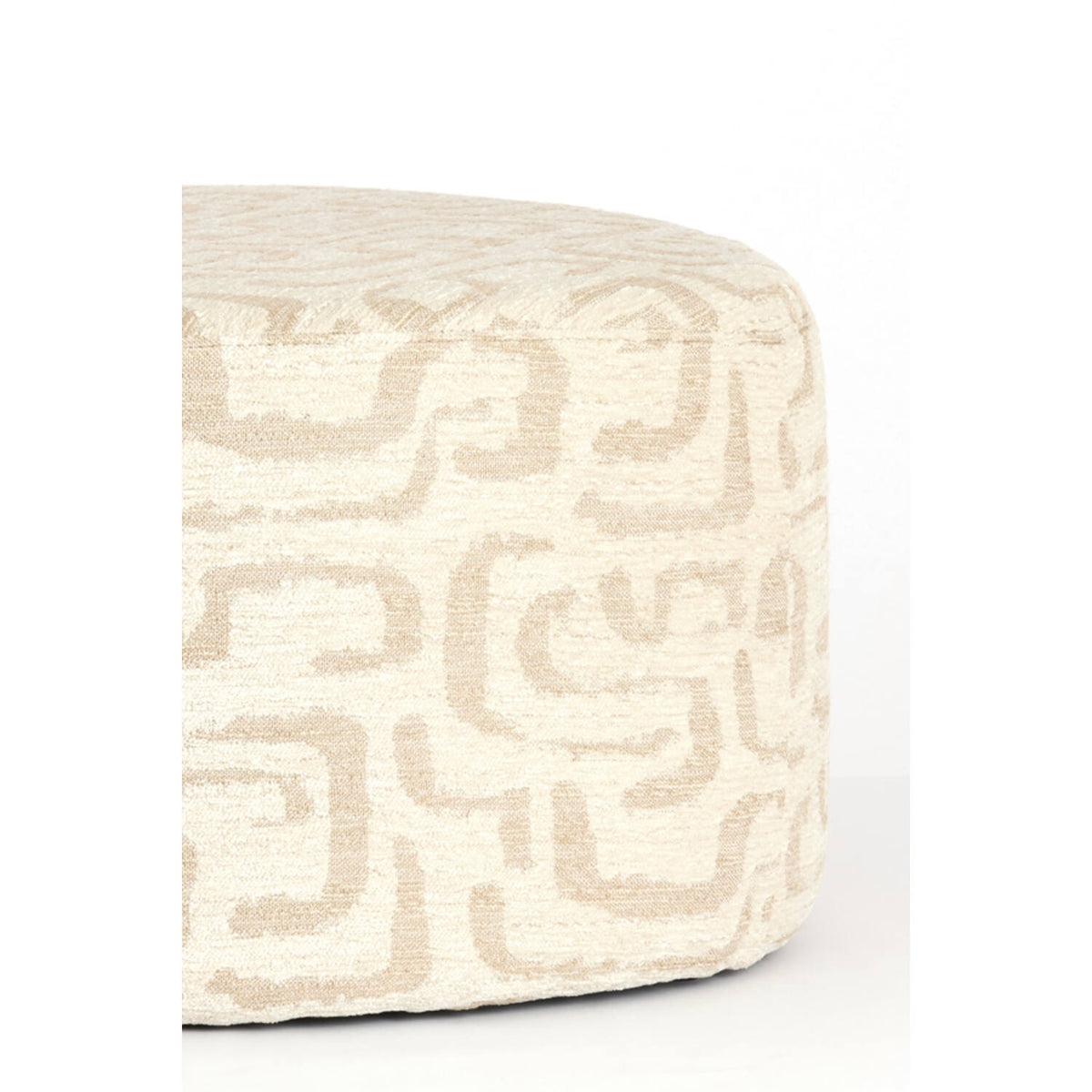 Liberia Pouf- Beige Sand Finish