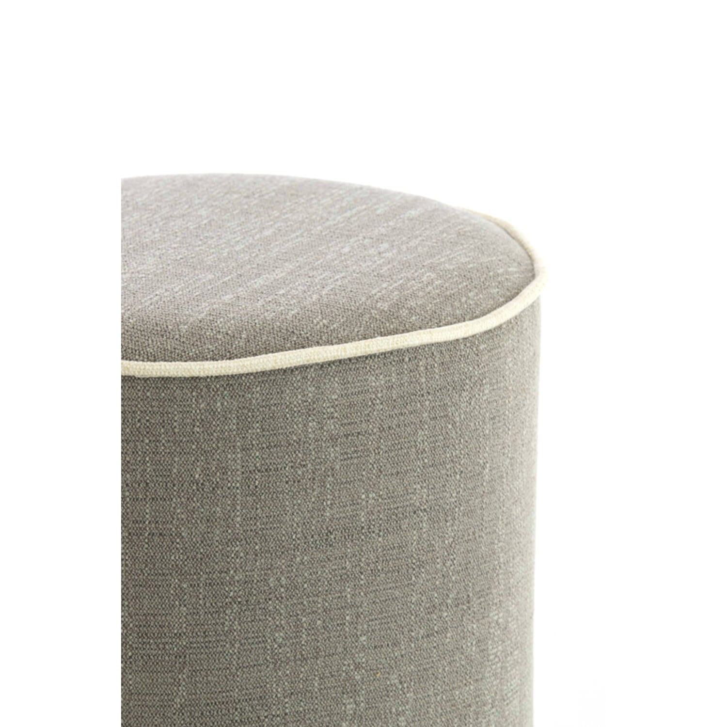 Rosin Pouf - Grey & Cream