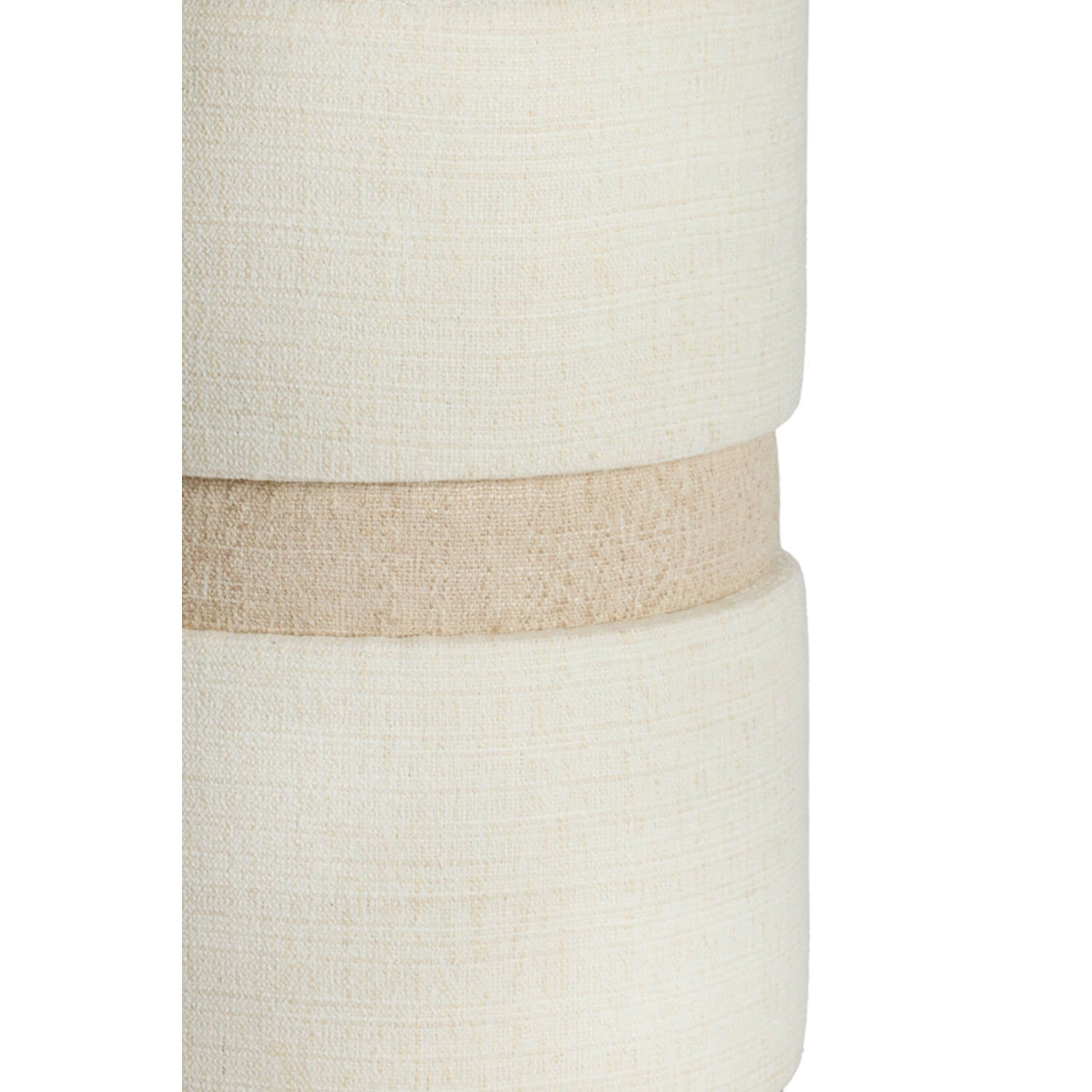 Novira Pouf - Beige & Cream