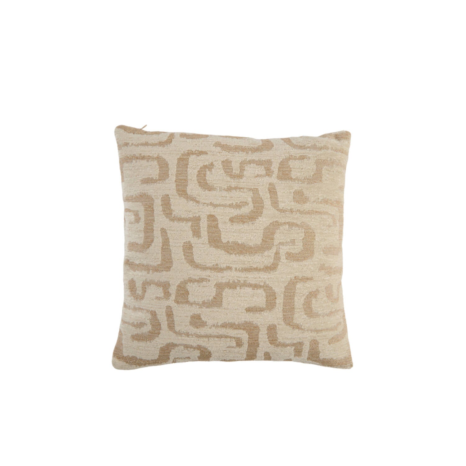 Alzey Cushion 45x45 cm-  Beige+sand feather filled