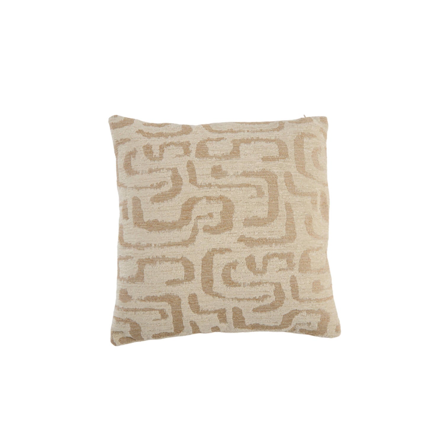 Alzey Cushion 45x45 cm-  Beige+sand feather filled