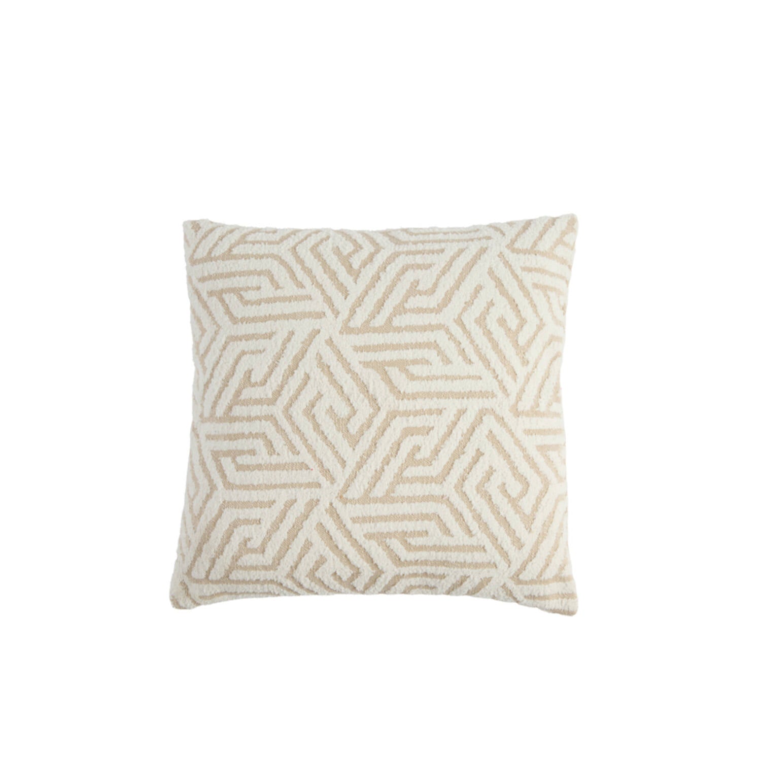 Vevey Cushion 45x45cm- Beige + cream Feather Filled