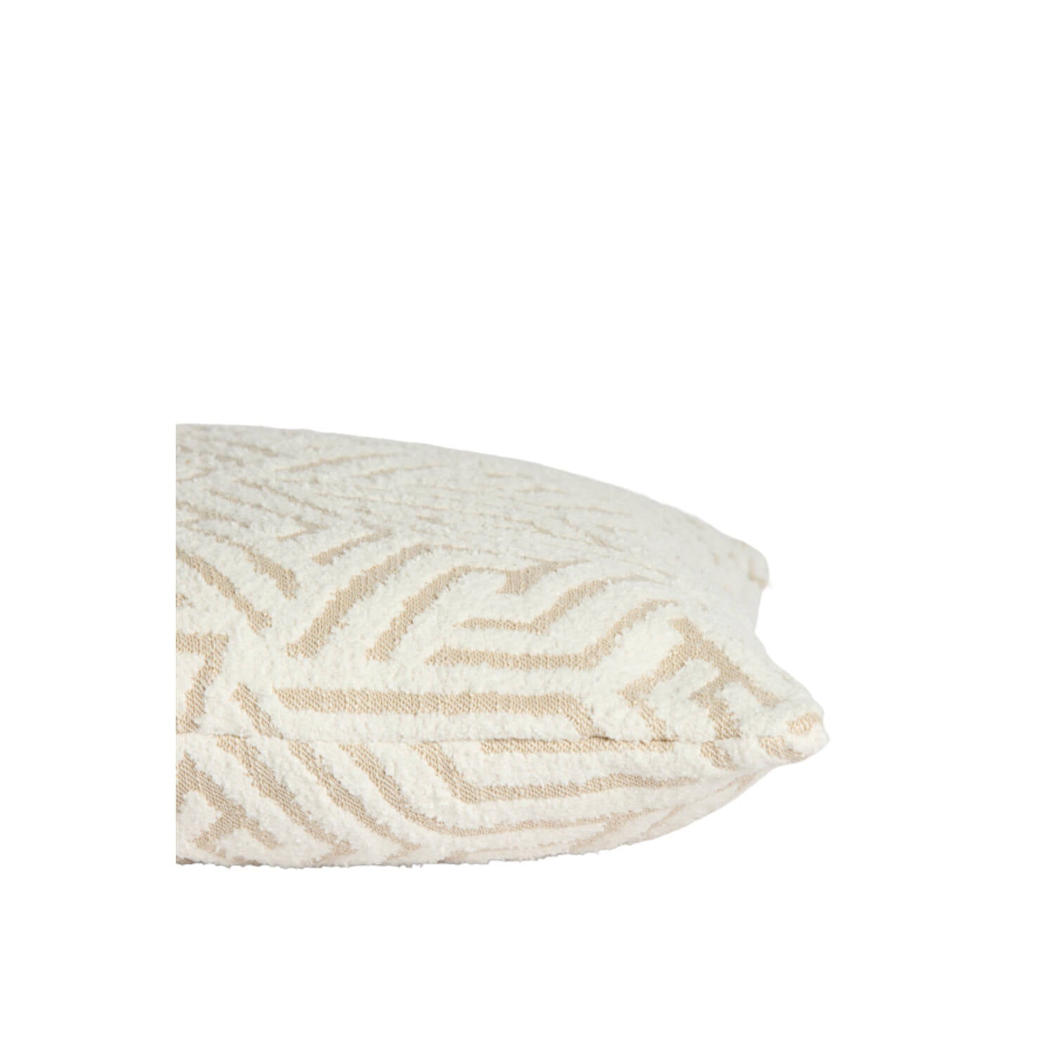 Vevey Cushion 45x45cm- Beige + cream Feather Filled