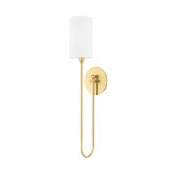 Harlem 1Lt Wall Sconce - Brass/Nickel